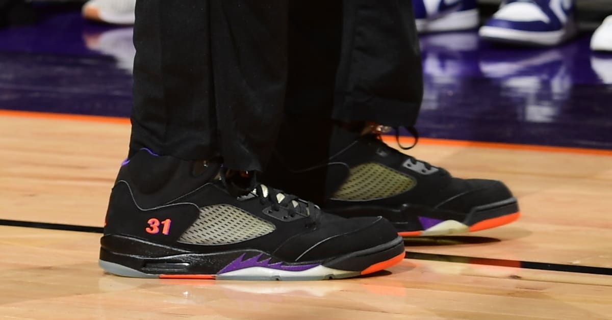 Devin Booker Wears Air Jordan 5 Suns Shawn Marion PE