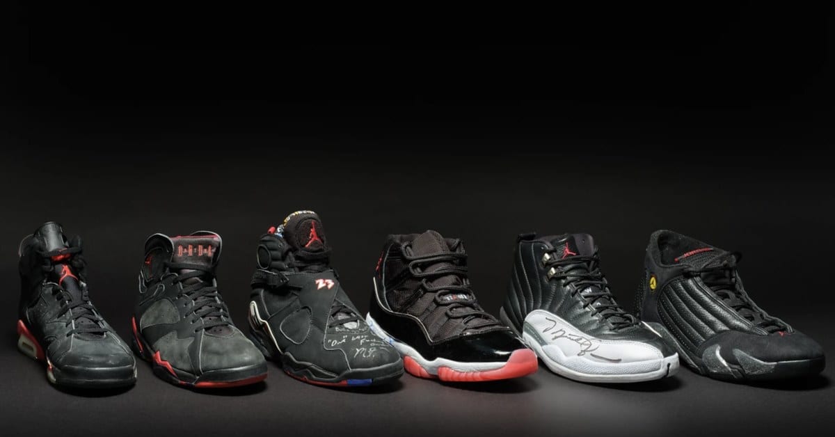 Michael Jordan Championship Air Jordan Shoes Sold for 8