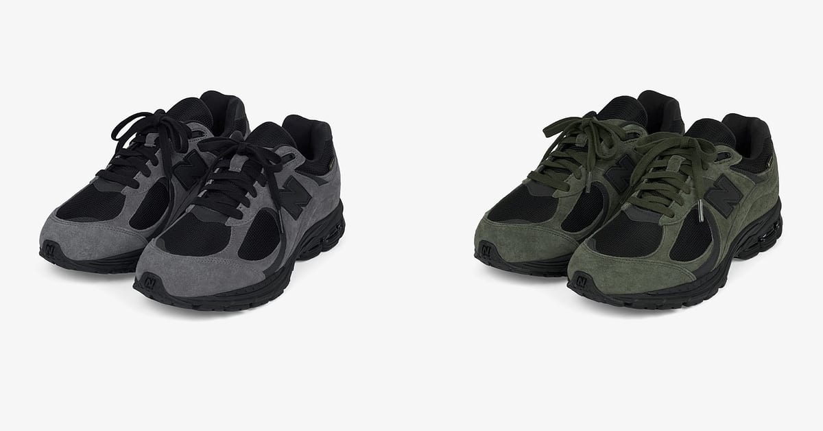 JJJJound x New Balance 2002R 'Charcoal' & 'Pine' February