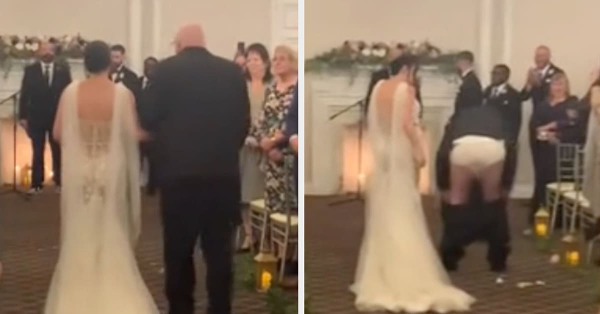 Bride Remembers Awkward Moment Father's Pants Fall Down