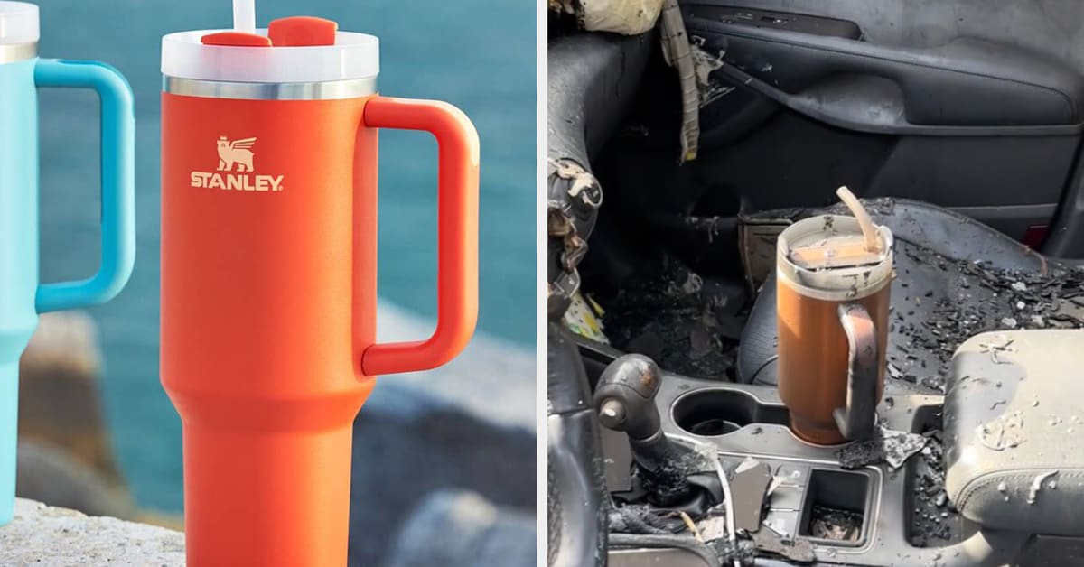Stanley Travel Mug Survives Car Fire in Viral Video, Company Offers to ...