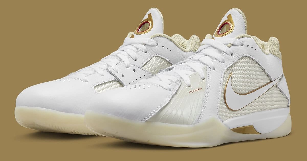 Nike KD 3 White and Gold Releases September 7