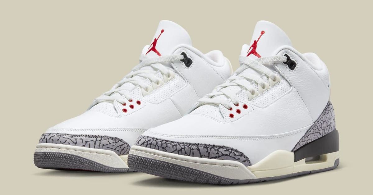 Jordan retro 3 cement white store