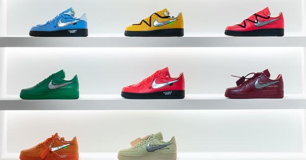 Unreleased Off White x Nike Air Force 1 Samples on Displa