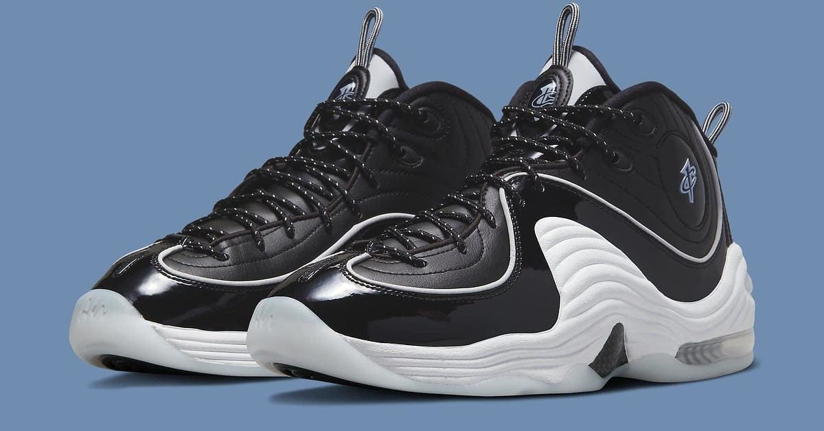 [DV0817-001] Mens Nike AIR PENNY 2 \'BLACK PATENT‎ FOOTBALL GREY\' Size 9.5 The Nike Air Penny 2 Gets a Patent Leather Makeover main image 4