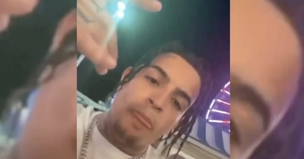Rapper SkinnyFromThe9 Punches Fan Who Confronts Him About Being a 'Snitch'