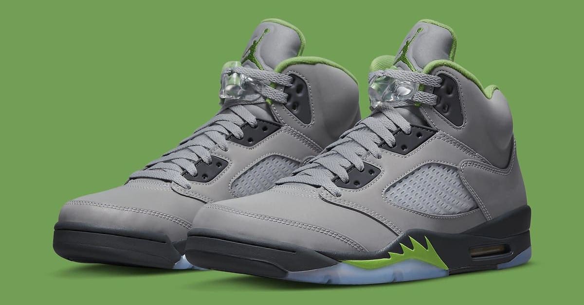 Jordan 5 retro green on sale