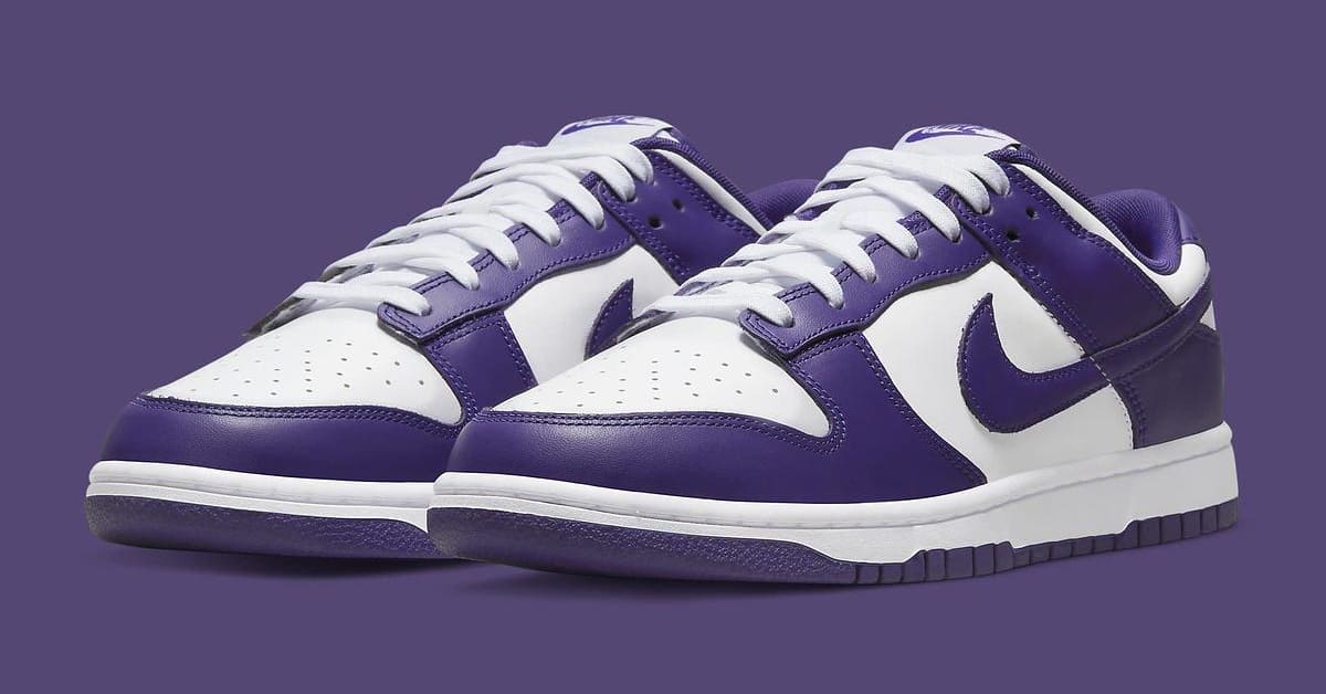 Championship Court Purple Nike Dunk Lows Get an Officia