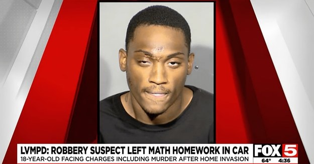 High School Student Arrested After Math Homework Found in Getaway Car ...