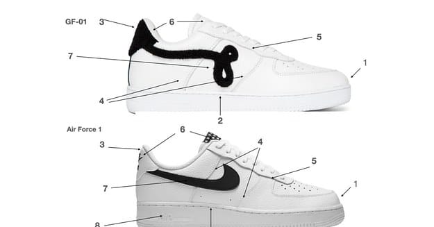 Air force 1 look alike on sale