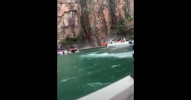 At Least 6 Dead, 20 Missing After Rock Formation Falls on Boats in Brazil