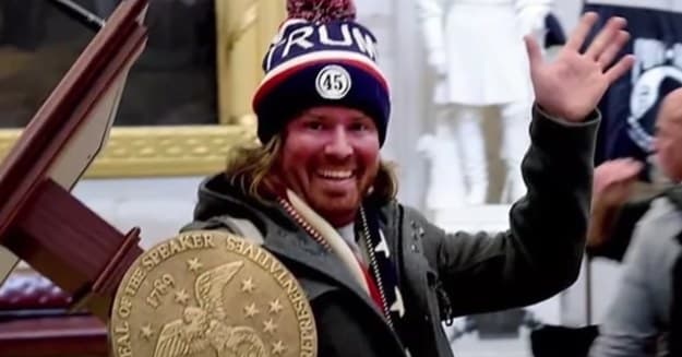 Florida Man Seen Holding House Speaker’s Lectern in Capitol Riot Pleads ...