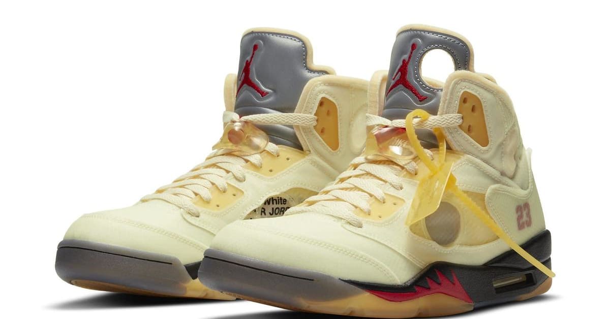Sail' Off-White x Air Jordan 5s Are Releasing Next Week Sail' Off-White x Air Jordan 5s Are Releasing Next Week
