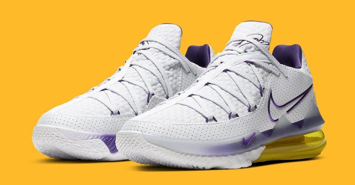 The Nike LeBron 17 Low Gets Dressed in Lakers Colors