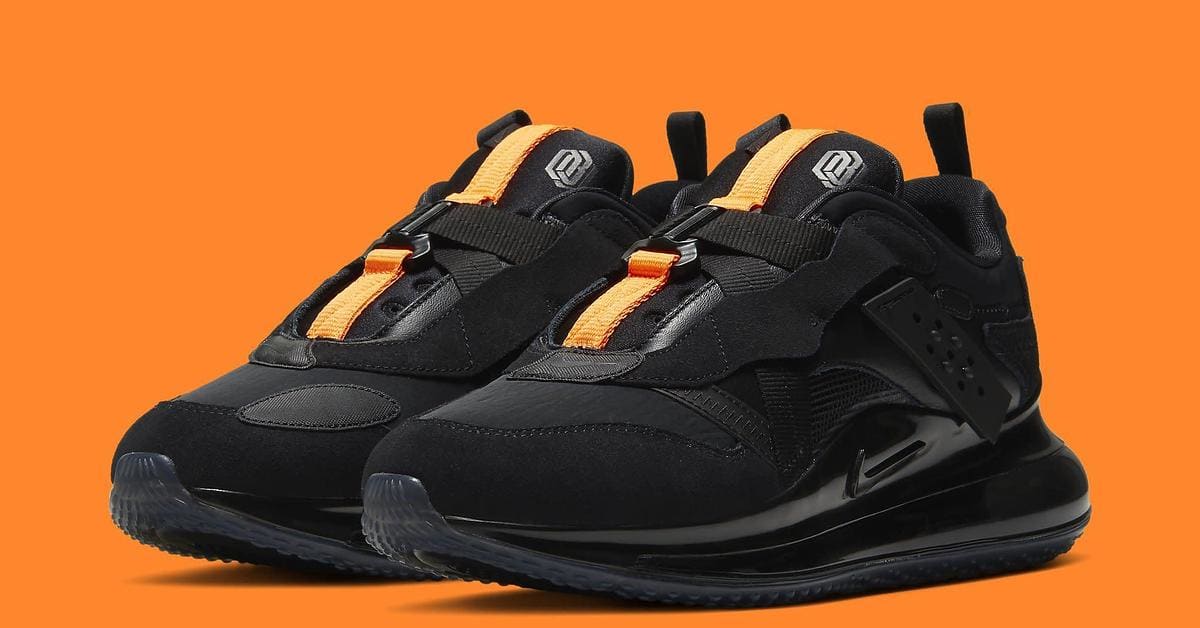 Nike Odell Beckham Jr X Air Max 720 Slip OBJ Team Orange Black Nike Odell Beckham Jr x Air Max 720 Slip Black for Sale  main image 2