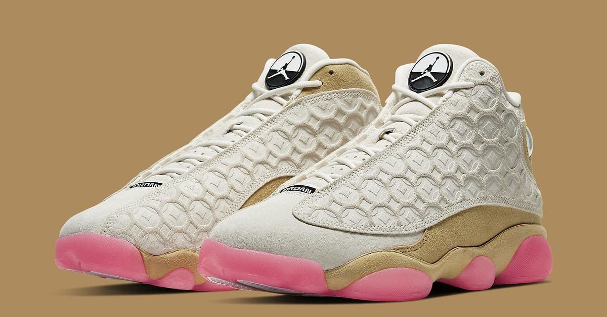 Pink jordan 13 sales