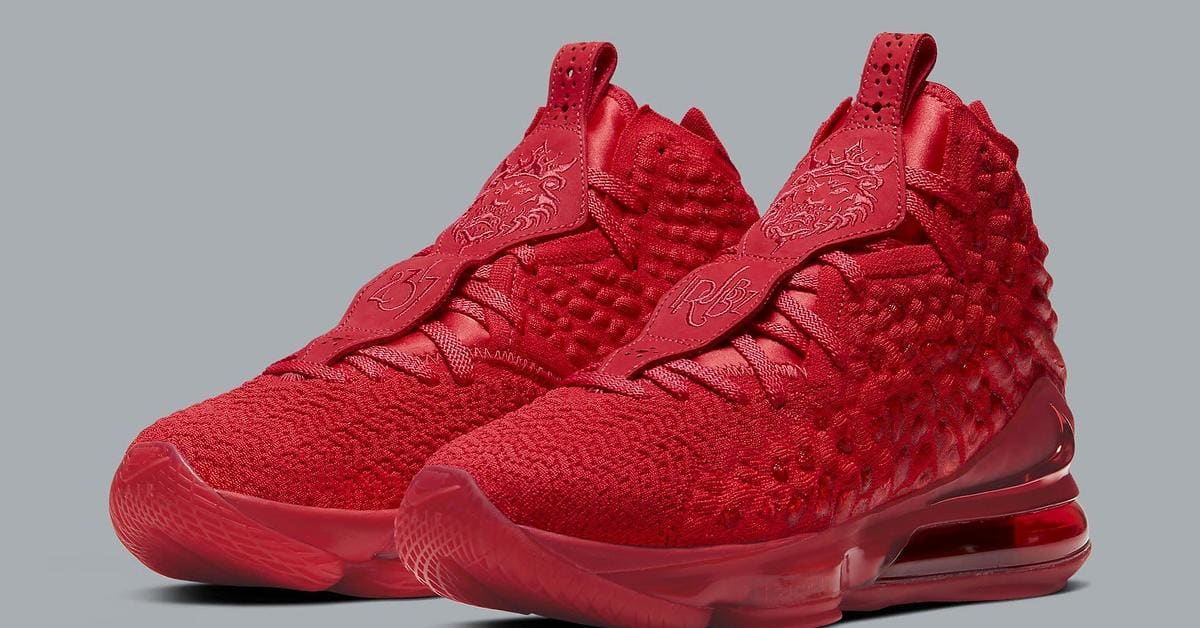 Red lebron basketball shoes on sale