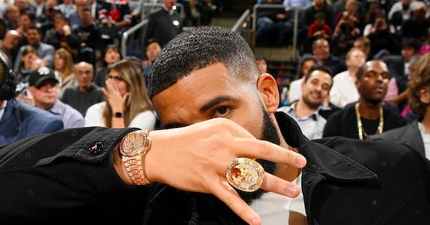 Drake Shows Off Rare 600 000 Watch During Raptors 76ers