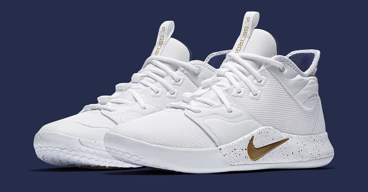 Nike pg3 white gold new arrivals