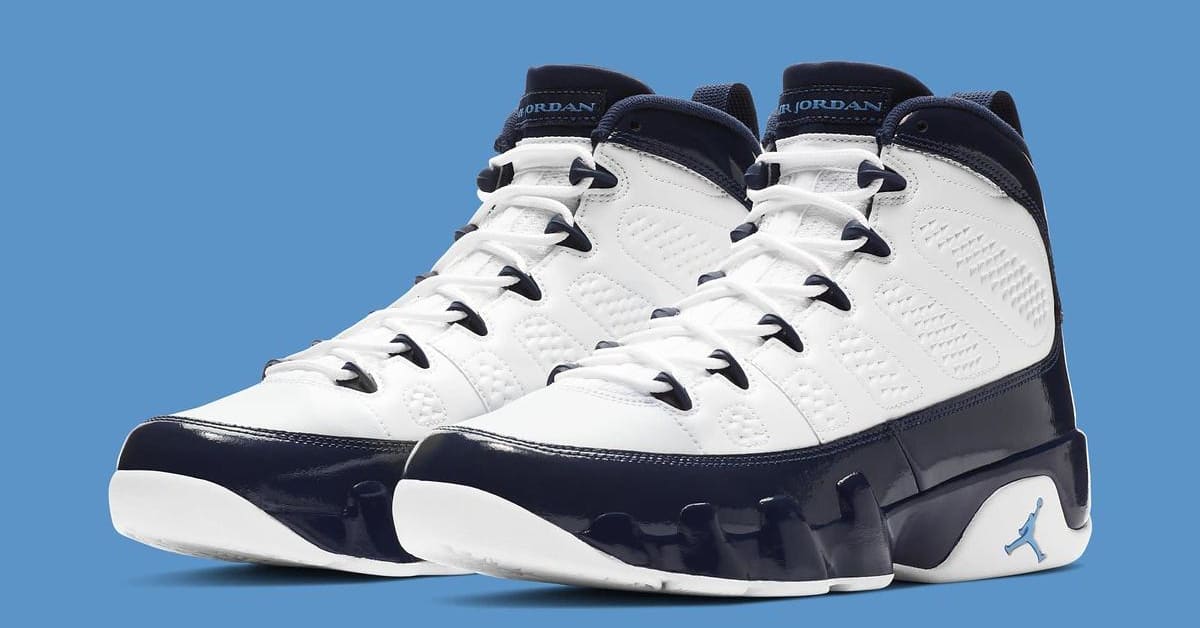 Air jordan 9 white and blue top