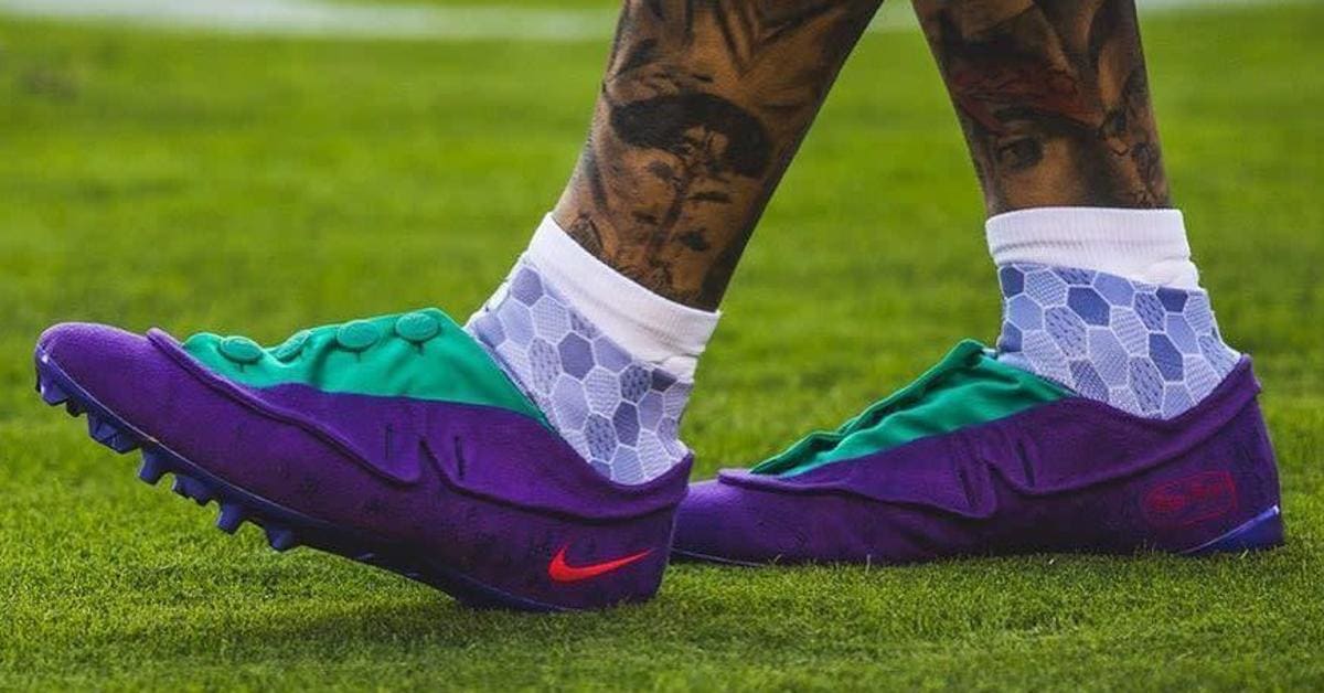 Detailed Look at OBJ s Joker Inspired PE Cleats