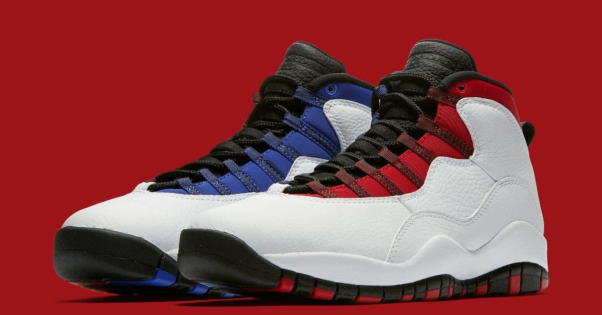 Nike Air Jordan 10 Men\'s Retro Westbrook C/O 2006 Red Blue Black Sneakers (+COA) These Air Jordan 10s Celebrate Russell Westbrook main image 3