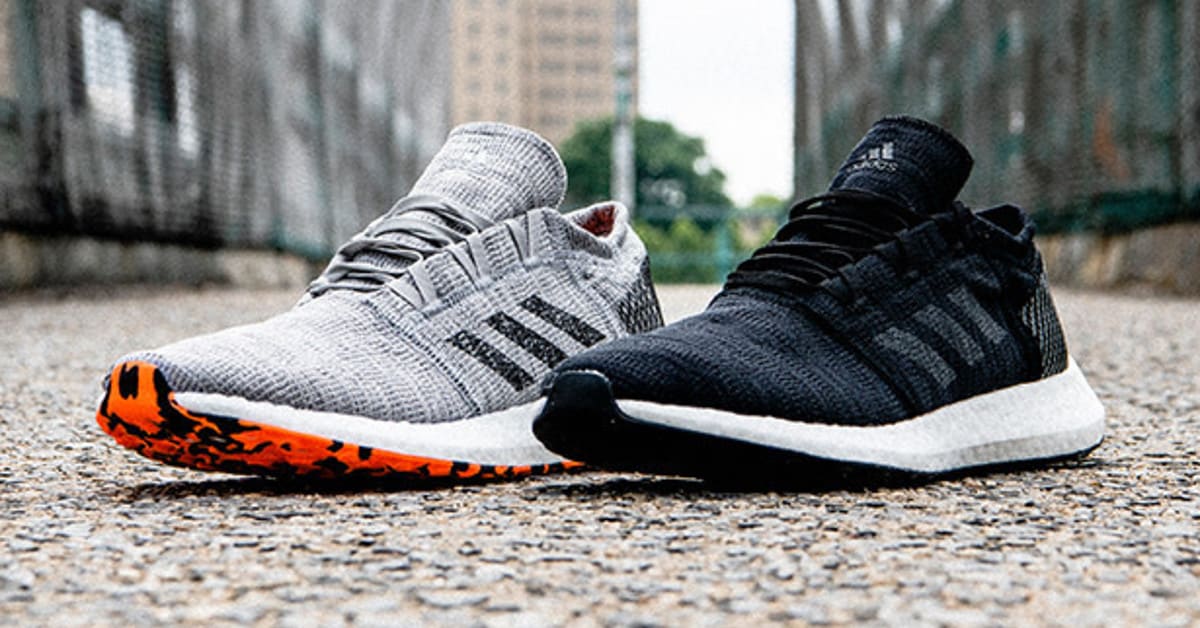 Adidas pure boost go triple black discount