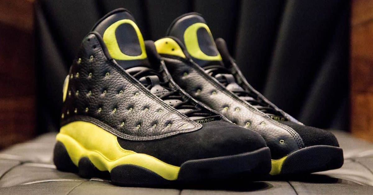 Oregon Air Jordan 13 Sample Pe Player Exclusive Air Jordan 13 Retro - Oregon Ducks PE – mypekicks main image 4