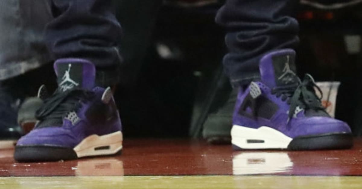 SoleWatch Travis Scott Wears Unreleased Air Jordan 4s D