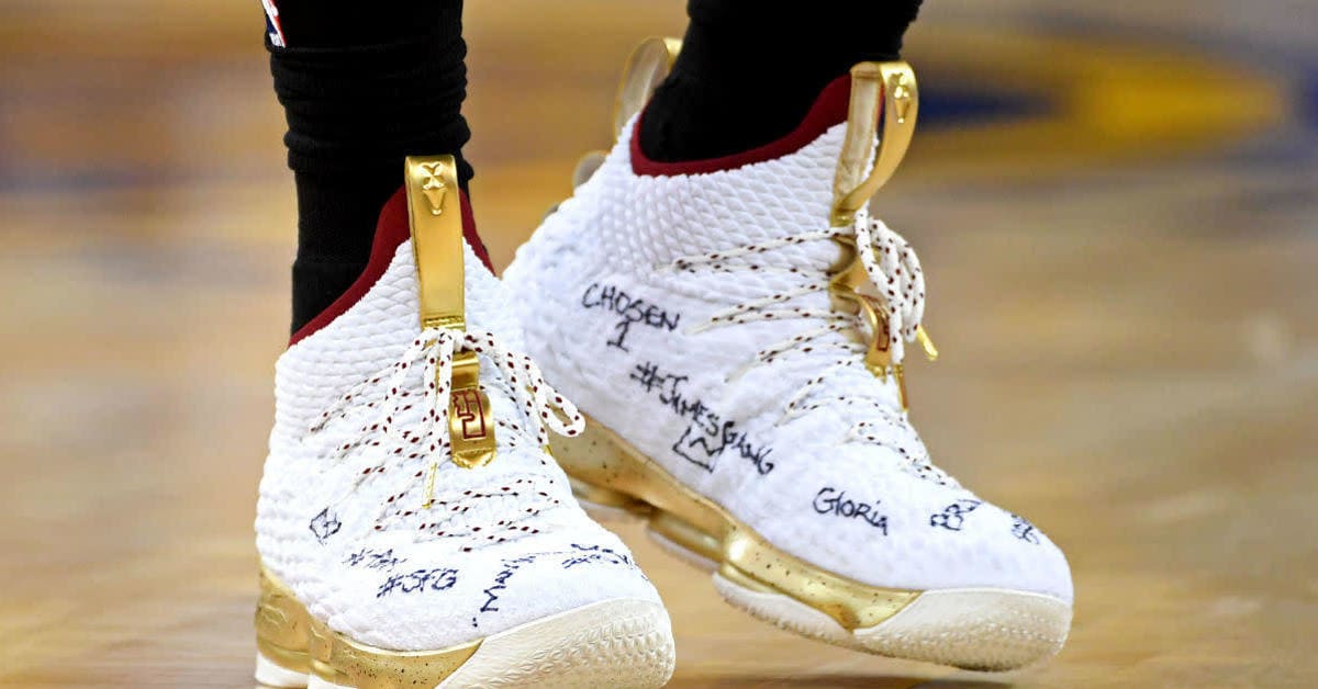 Lebron 15 championship gold discount