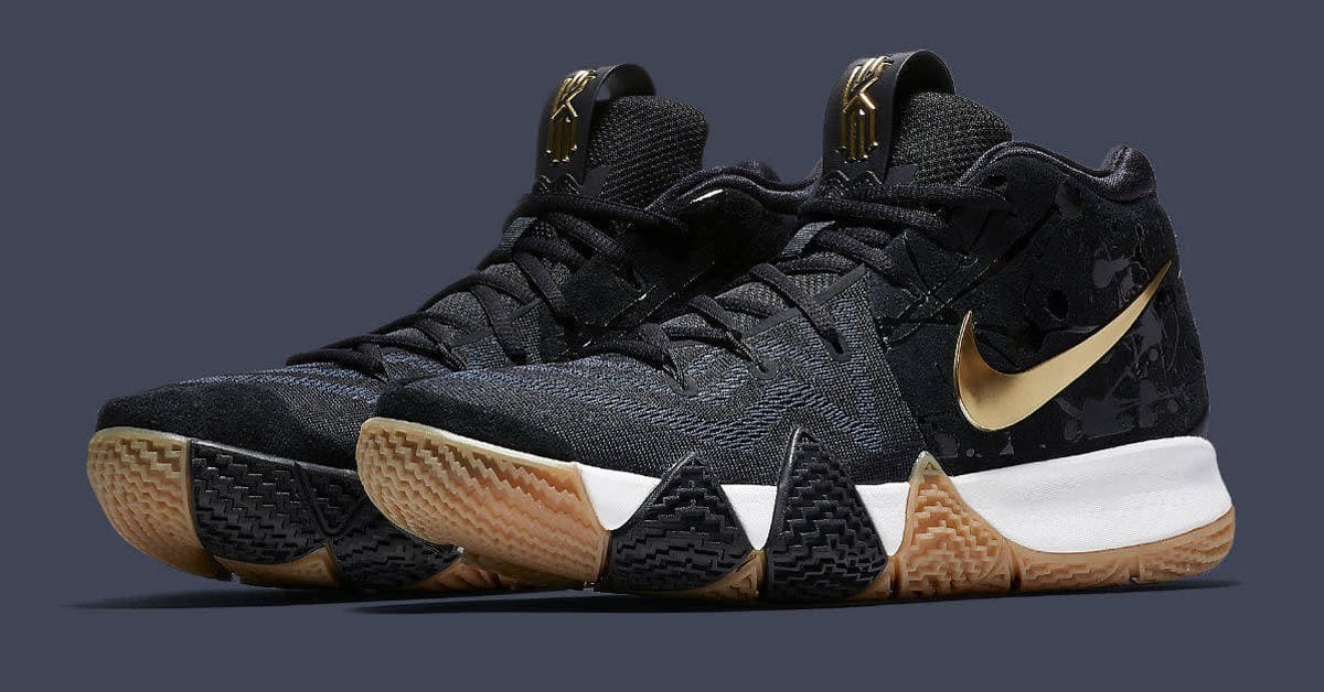 Kyrie 4 blue and gold best sale