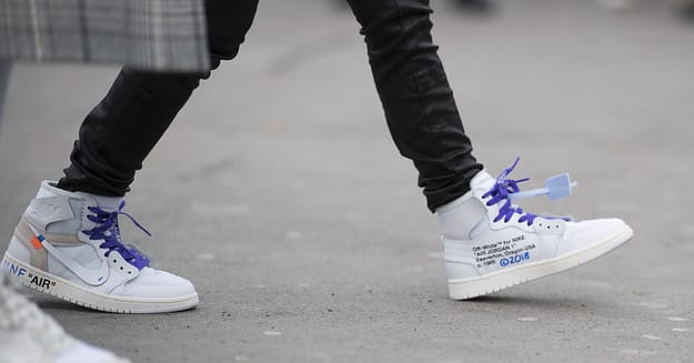 Off white shoes celebrity 2025