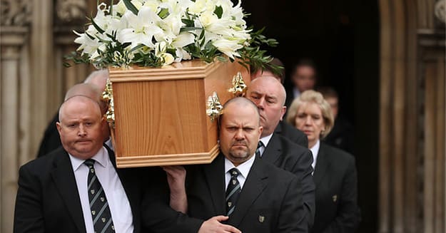 Eddie Redmayne and Elon Musk Joined Thousands of Mourners...
