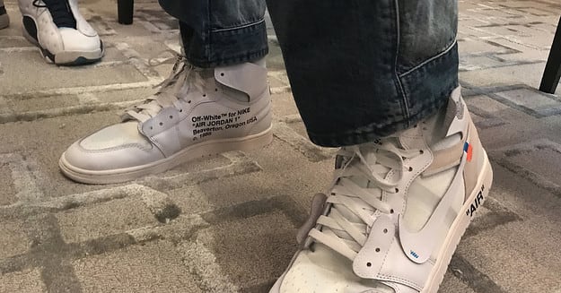 Jordan per off white bianche shop