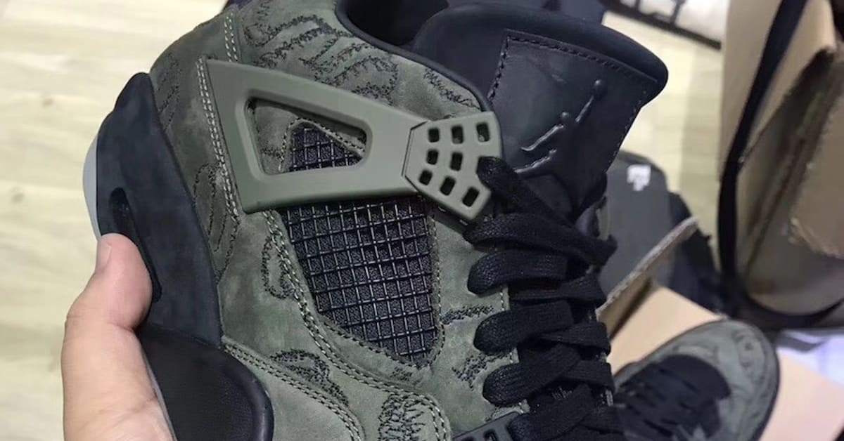 The Green Kaws x Air Jordan 4 Is Fake