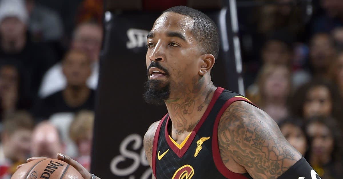 J.R. Smith Wears the Black Supreme x NBA Shooting Sleeve