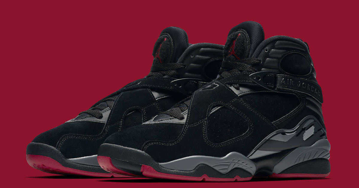 Mens Air Jordan 8 Size 10.5 Retro Black Cement Bred Deadstock 305381-022 Nike Air Jordan 8 Retro Black Cement - 305381-022 – Forty  main image 3