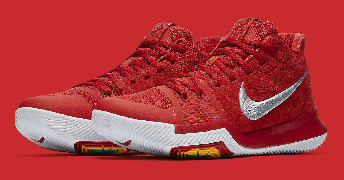 The University Red Nike Kyrie 3 Releases in October