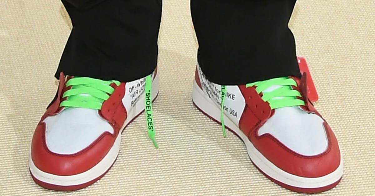 Off white air jordan 1 green laces shop