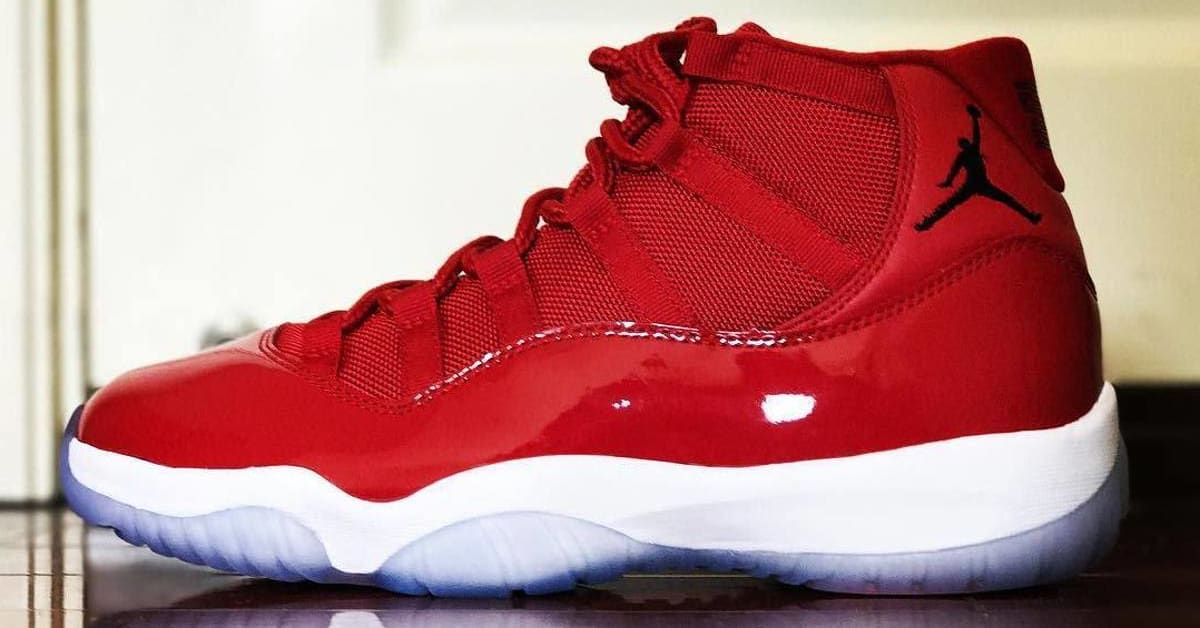 Red jordan 11 high new arrivals