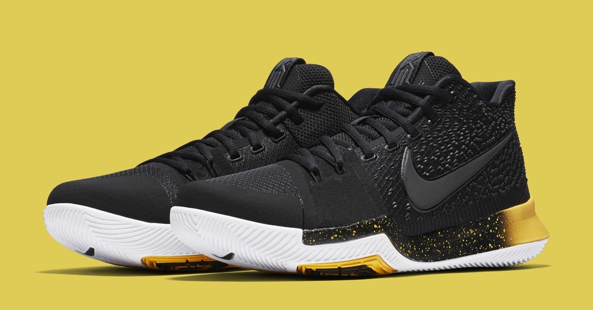 Kyrie irving black and yellow shoes 2025