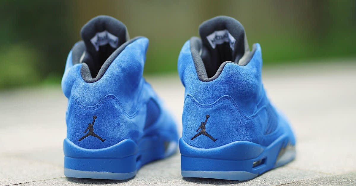 Air jordan 5 blue suede foot locker on sale