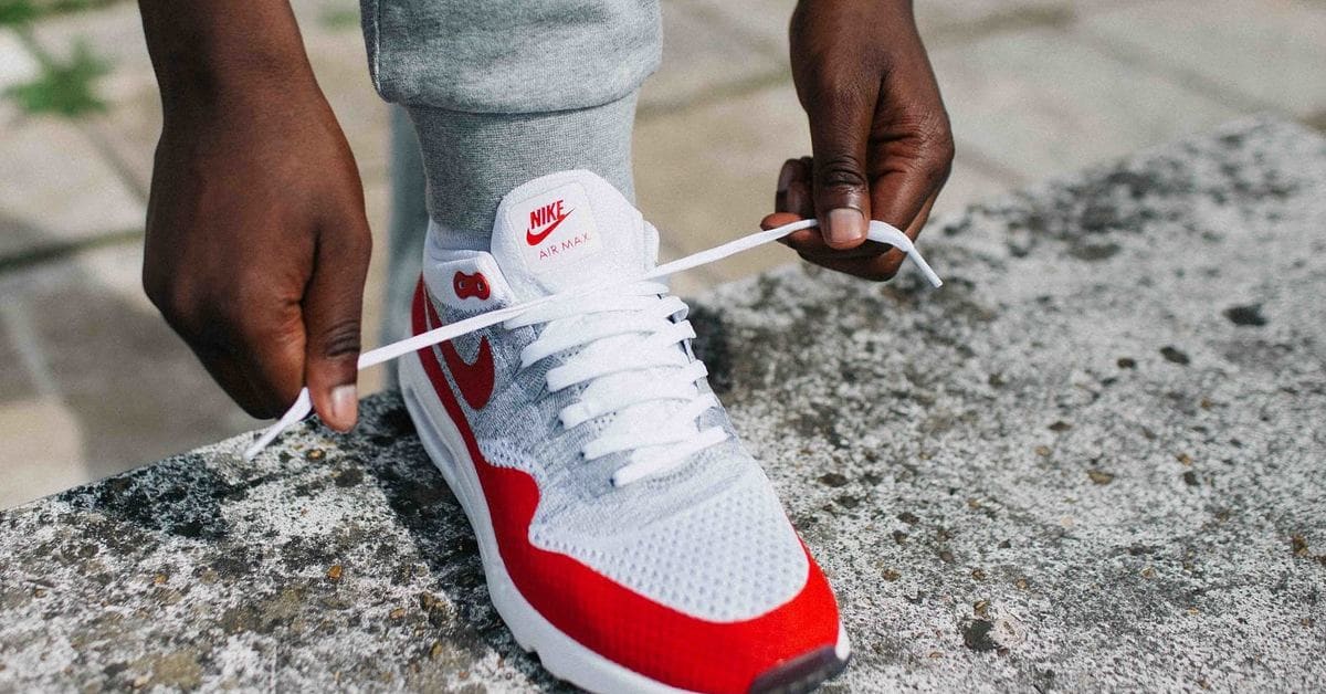 Nike air max 1 ultra flyknit sport red discount