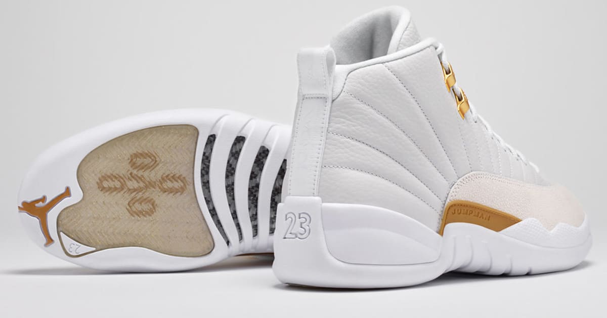 Jordan 12 ovo white and gold online