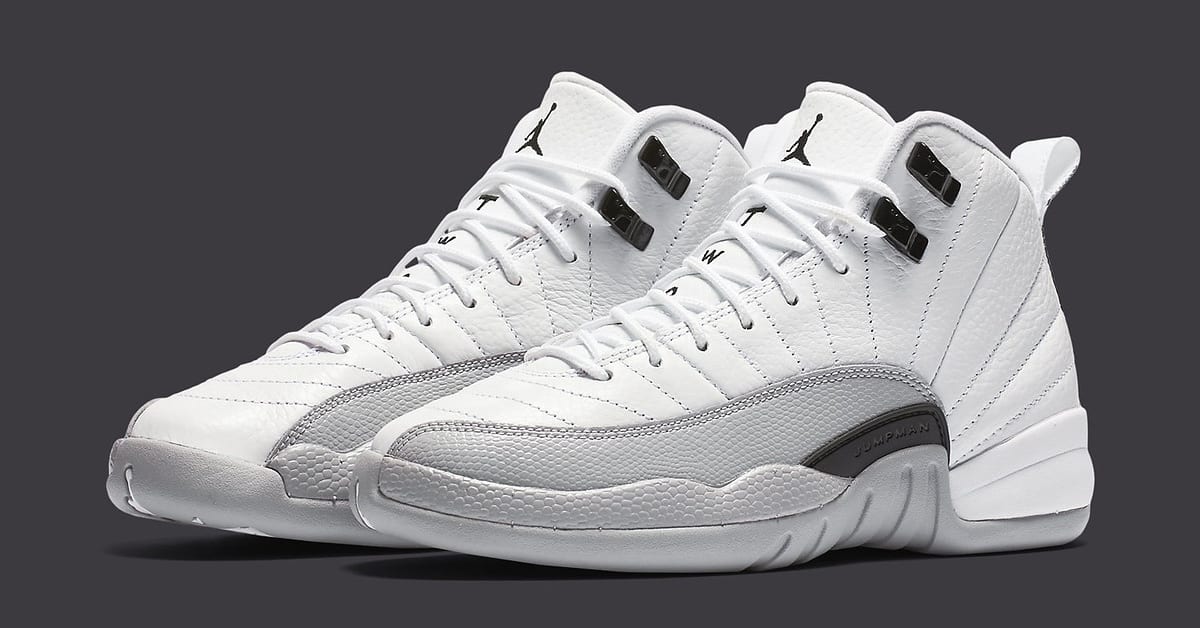 Retro 12 grey and white online