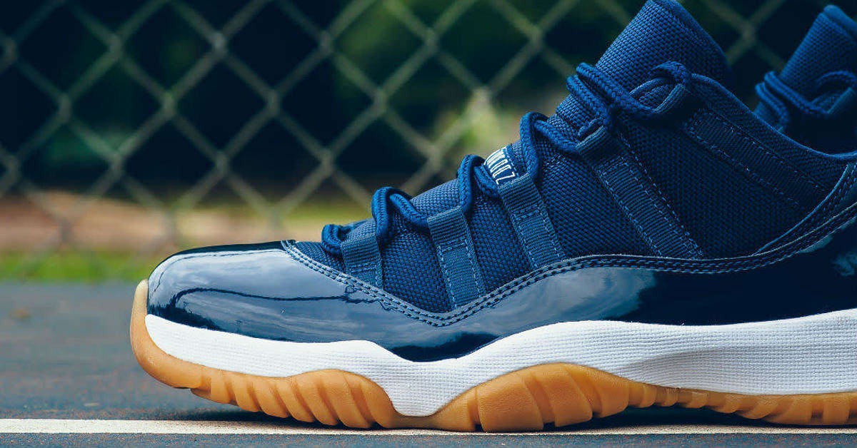 Navy blue gum bottom 11s clearance