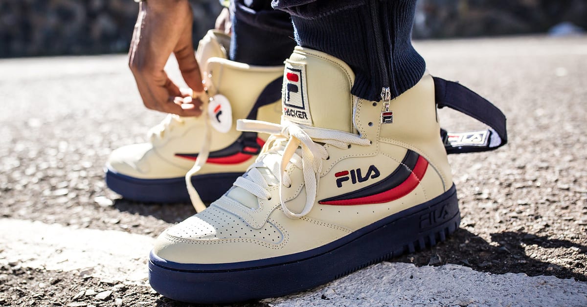 Old school fila high tops top
