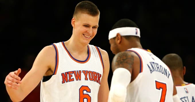 Kristaps Porzingis Won Carmelo Anthony Over By Telling Him About the ...