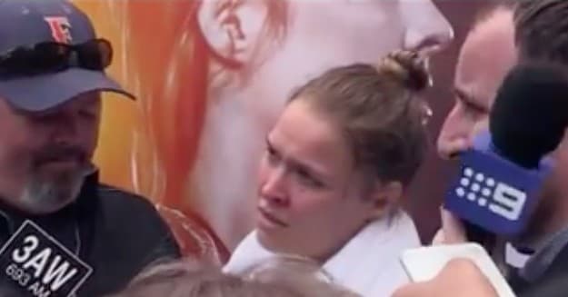 Ronda Rousey Yells 