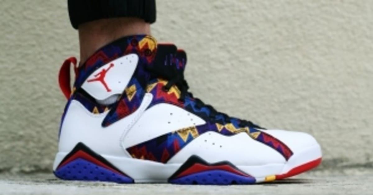 Check Out the Nothing But Net Air Jordan 7 On Foot
